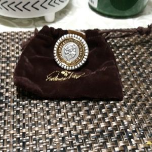 Patricia Nash Silver Coin Pound Ring